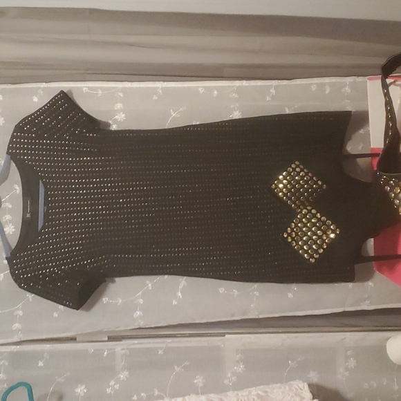 STUDDED SEXY SPIKE ANKLE BOOTS WITH HEELS SZ 8/M - Picture 3 of 10